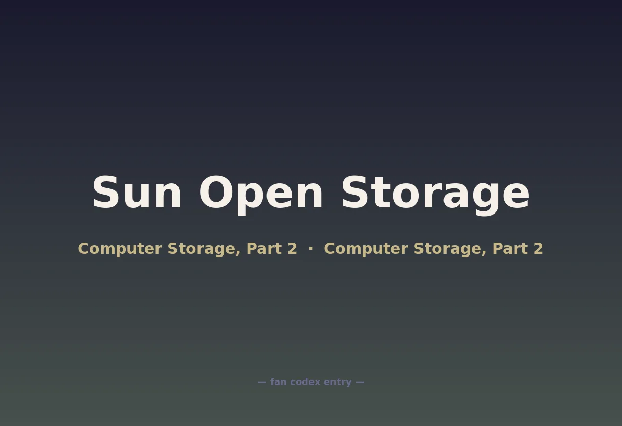 Sun Open Storage