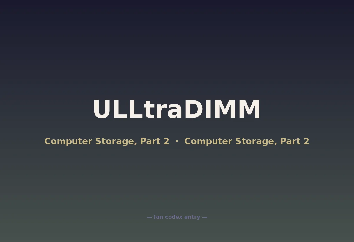 ULLtraDIMM