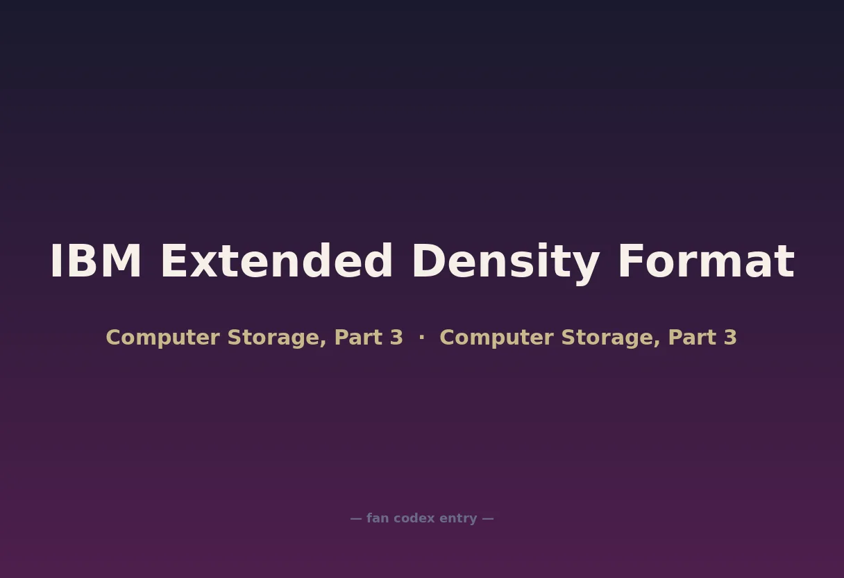 IBM Extended Density Format
