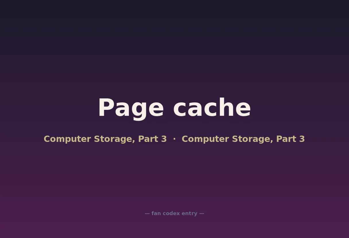 Page cache