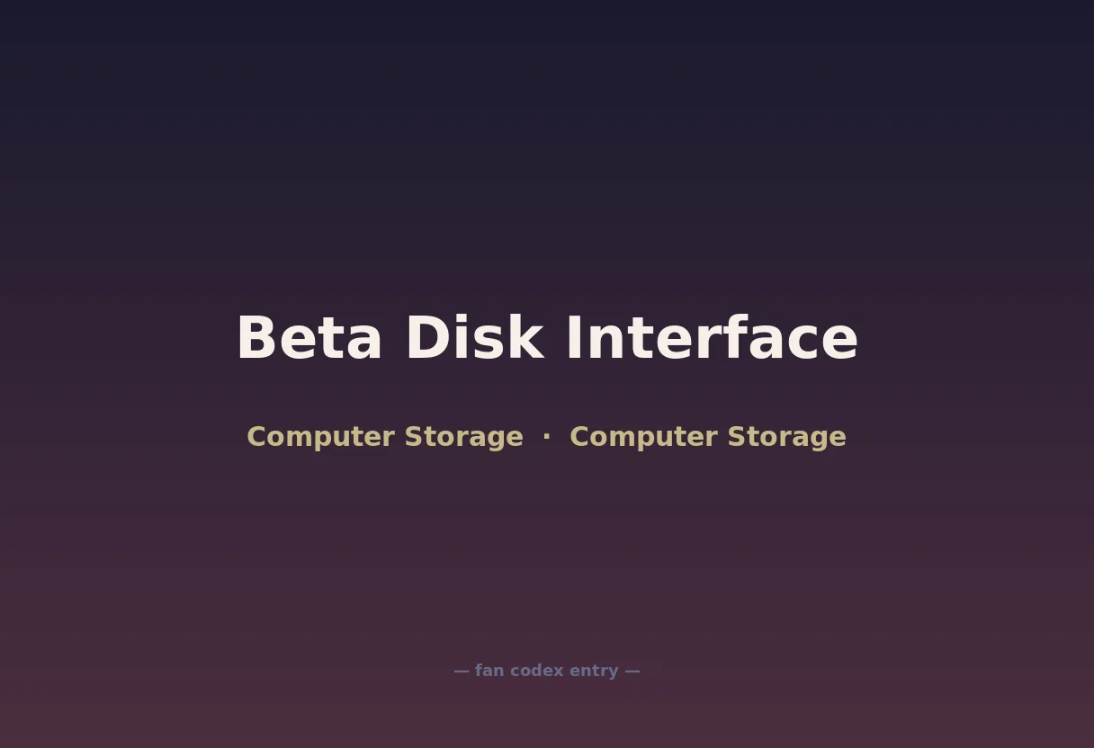 Beta Disk Interface
