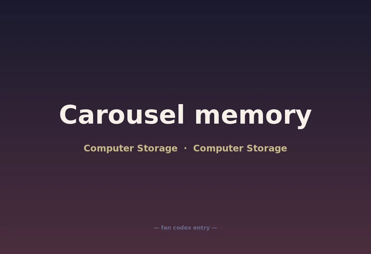 Carousel memory