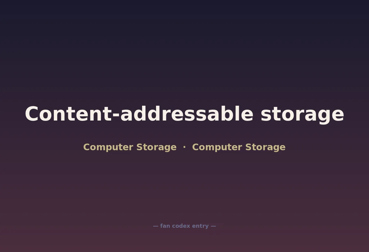 Content-addressable storage