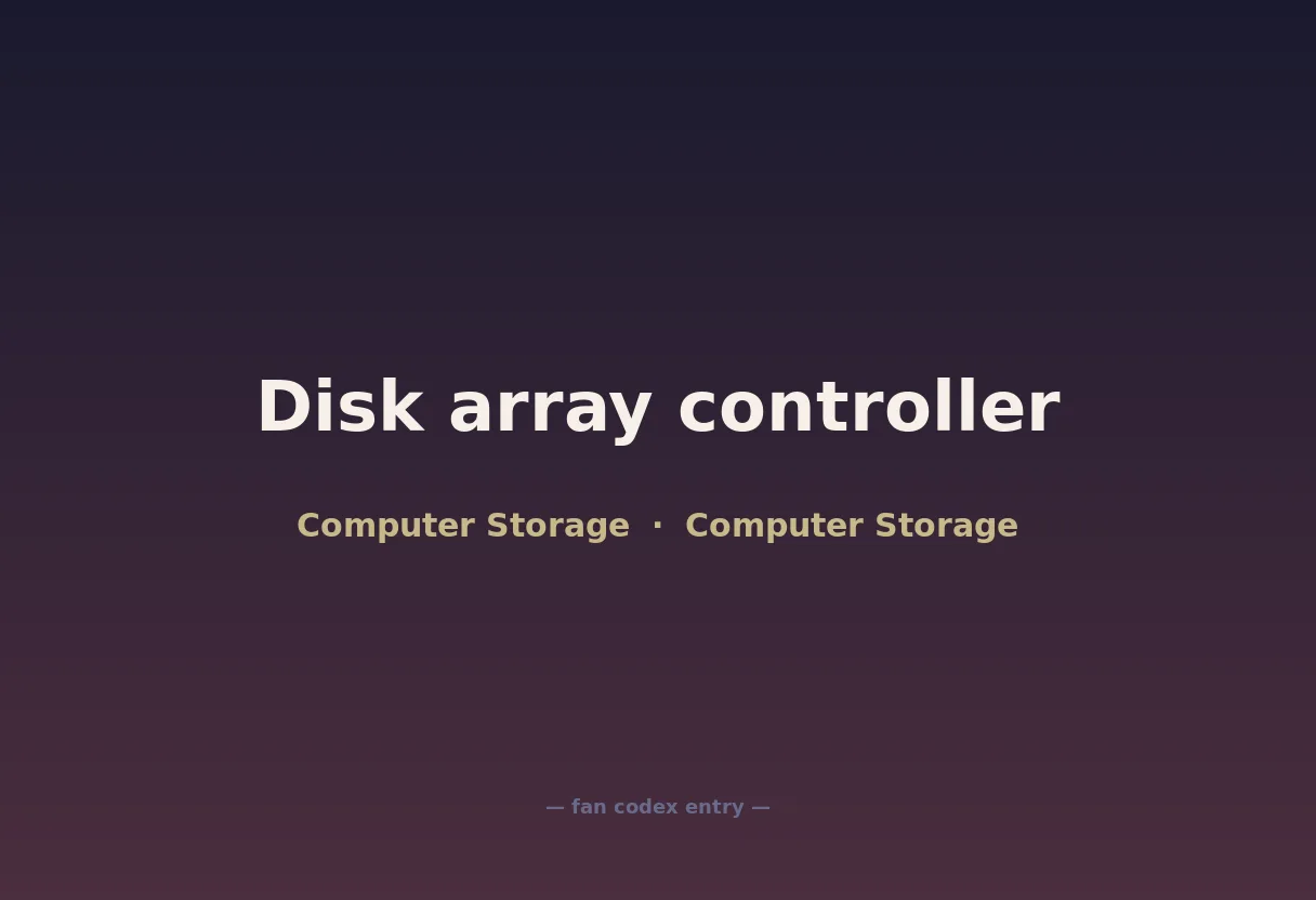 Disk array controller