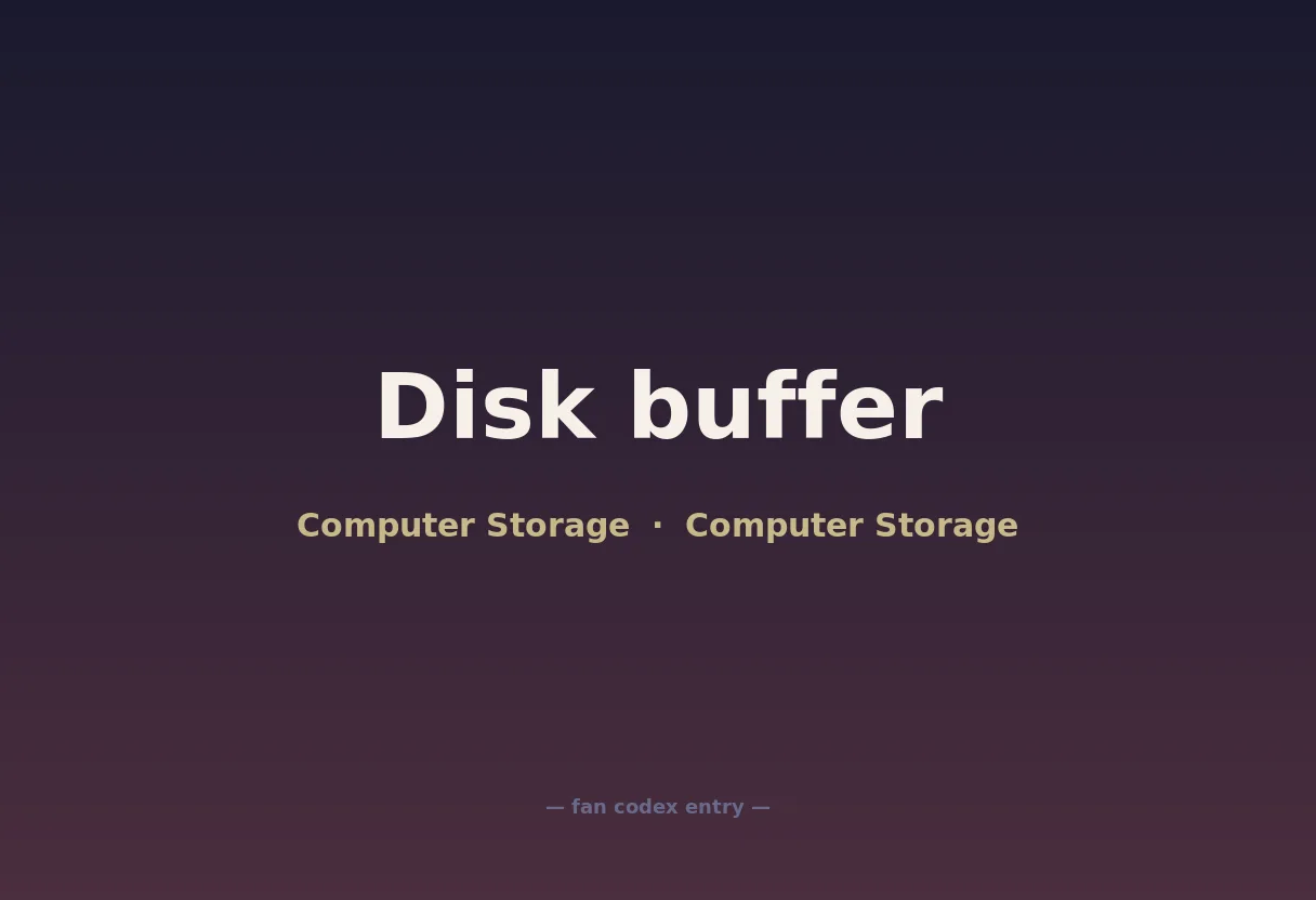 Disk buffer