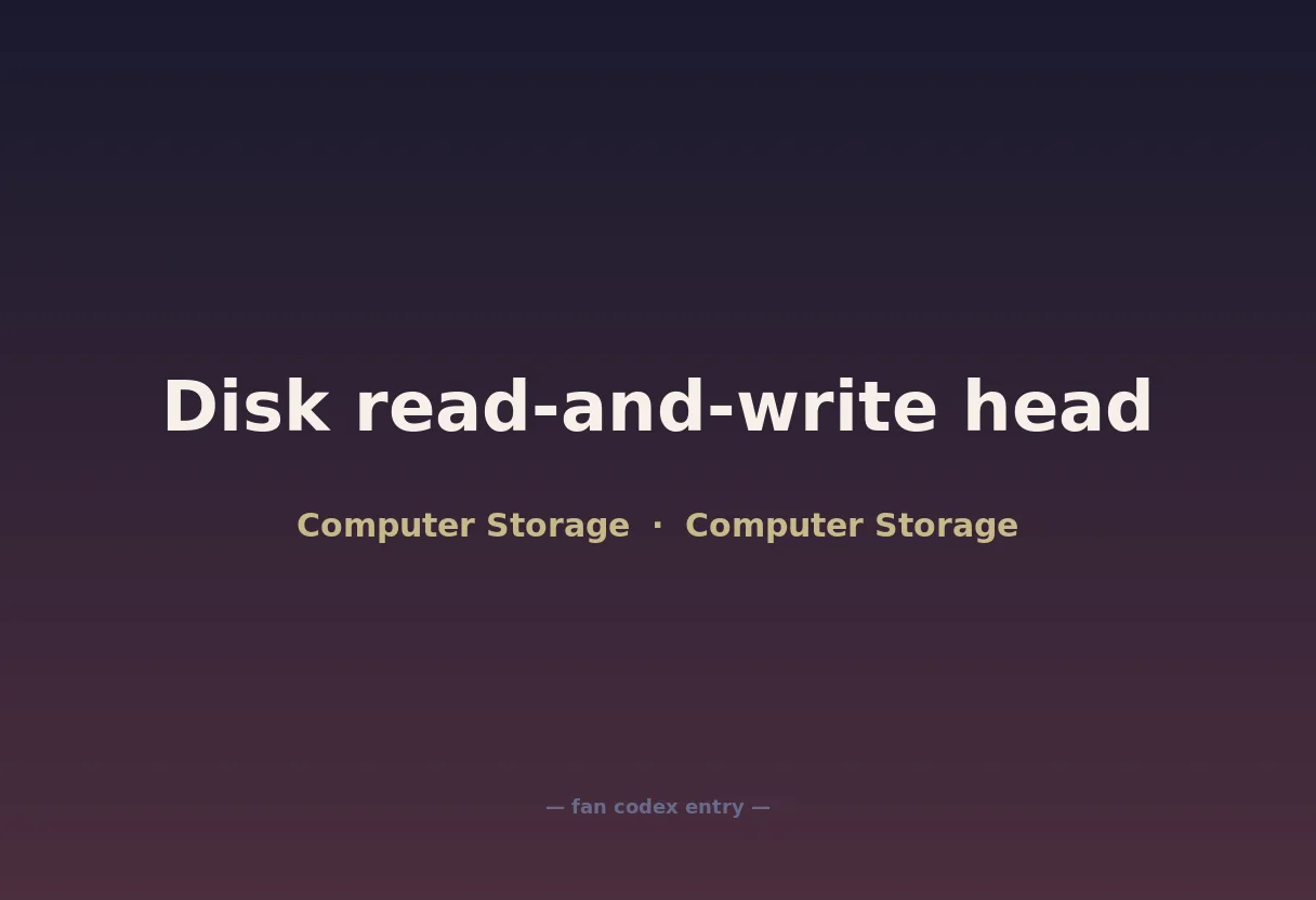 Disk read-and-write head