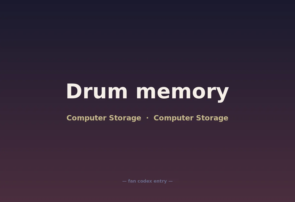 Drum memory