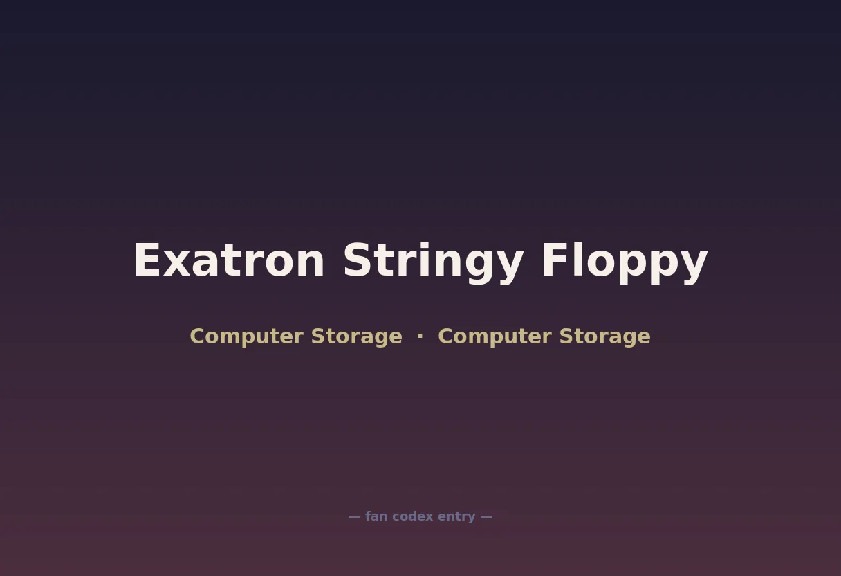 Exatron Stringy Floppy