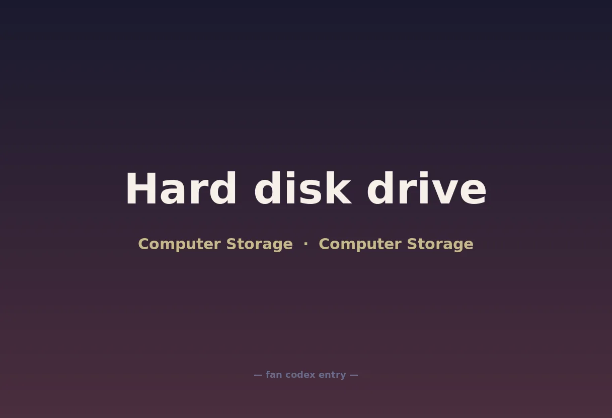 Hard disk drive