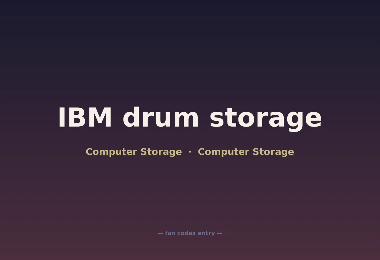 IBM drum storage