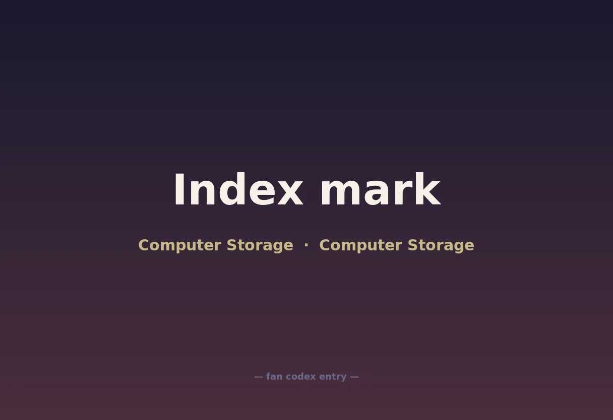 Index mark
