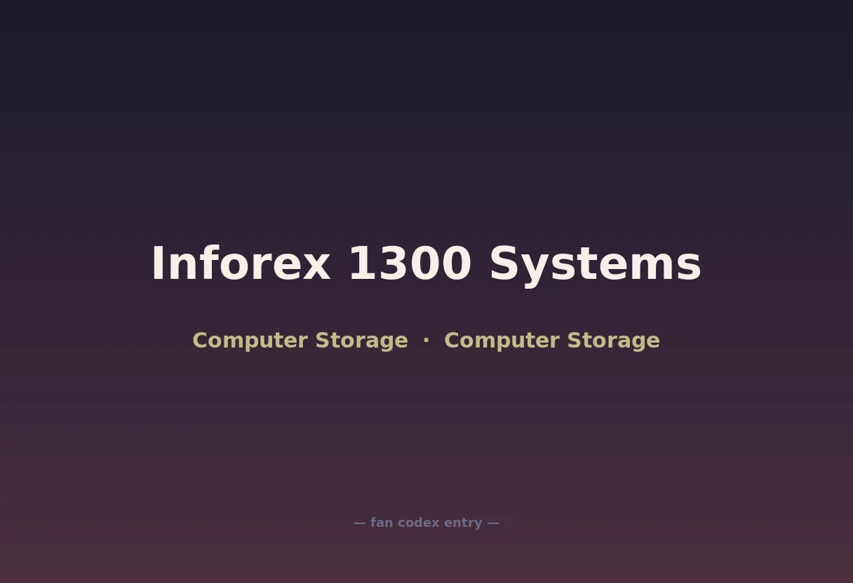 Inforex 1300 Systems