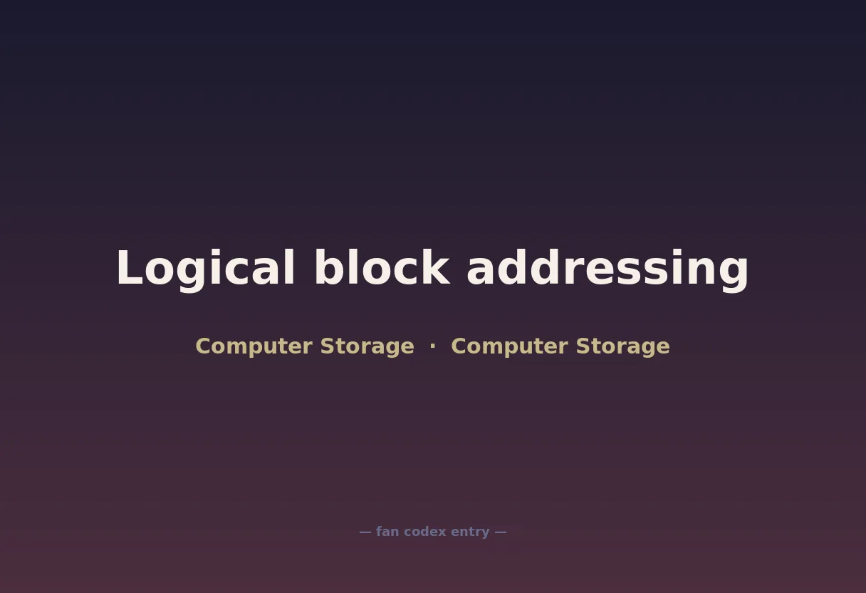 Logical block addressing