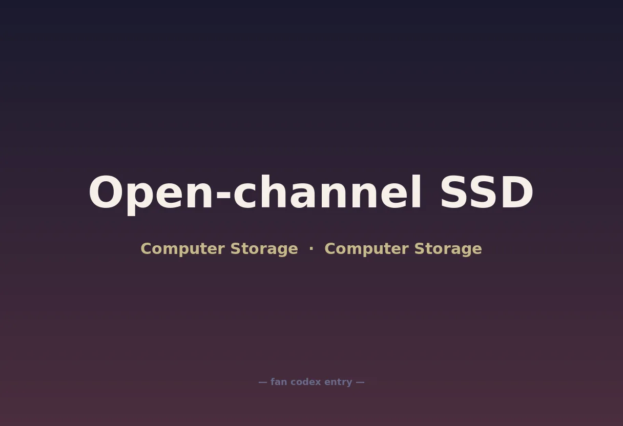 Open-channel SSD