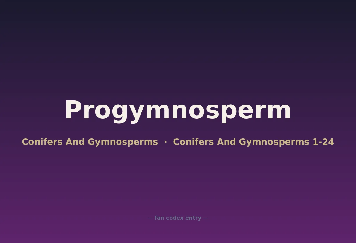 Progymnosperm