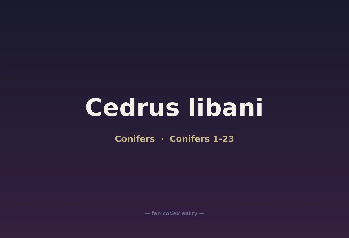 Cedrus libani