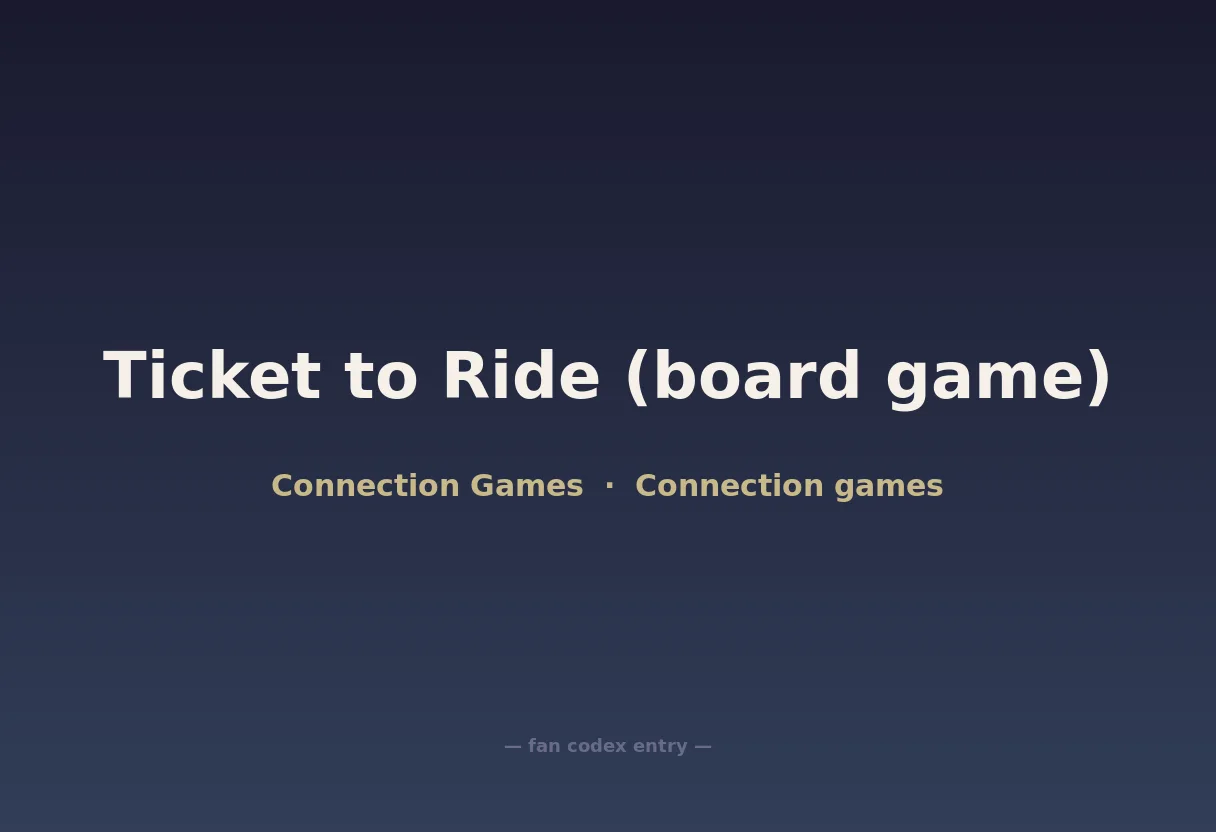 Ticket to Ride (board game)