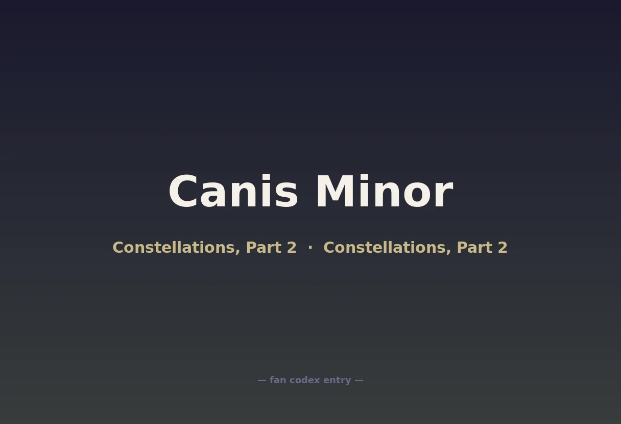Canis Minor