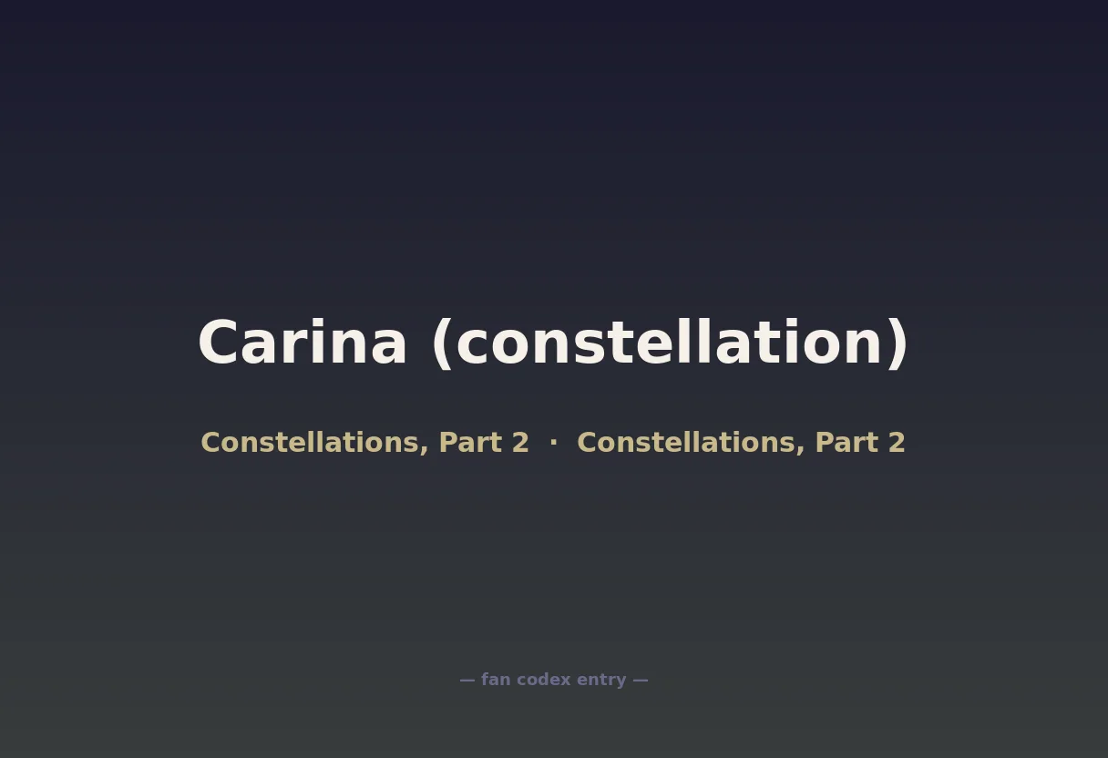 Carina (constellation)