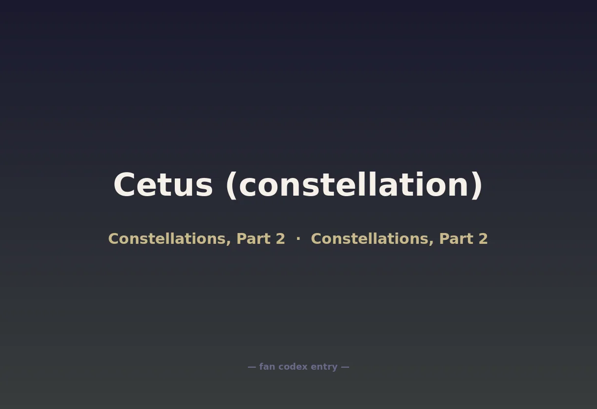 Cetus (constellation)