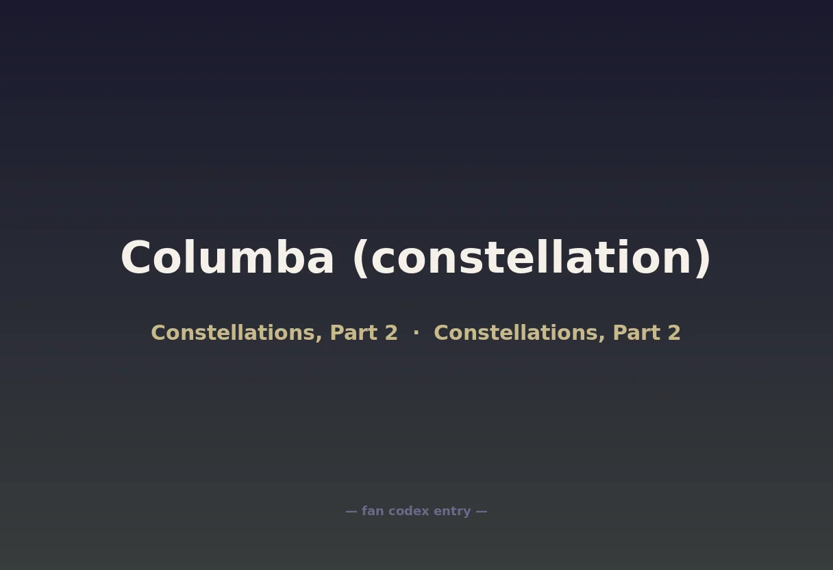 Columba (constellation)