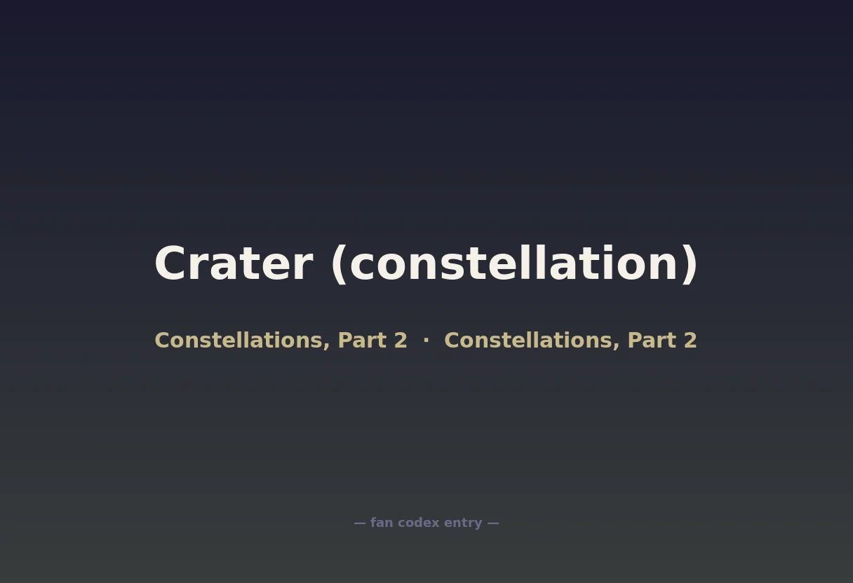 Crater (constellation)