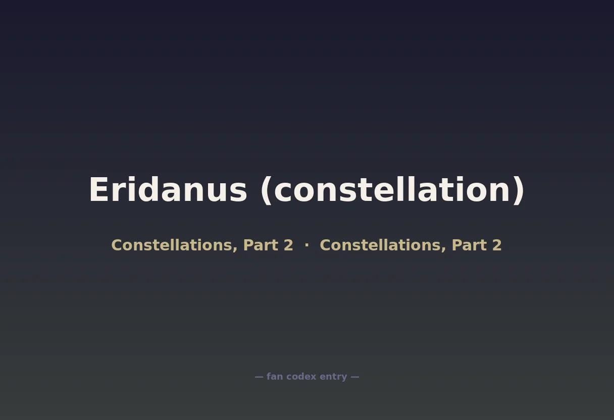 Eridanus (constellation)