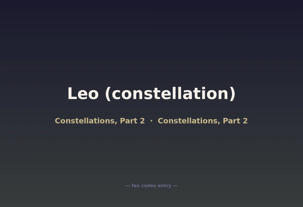 Leo (constellation)