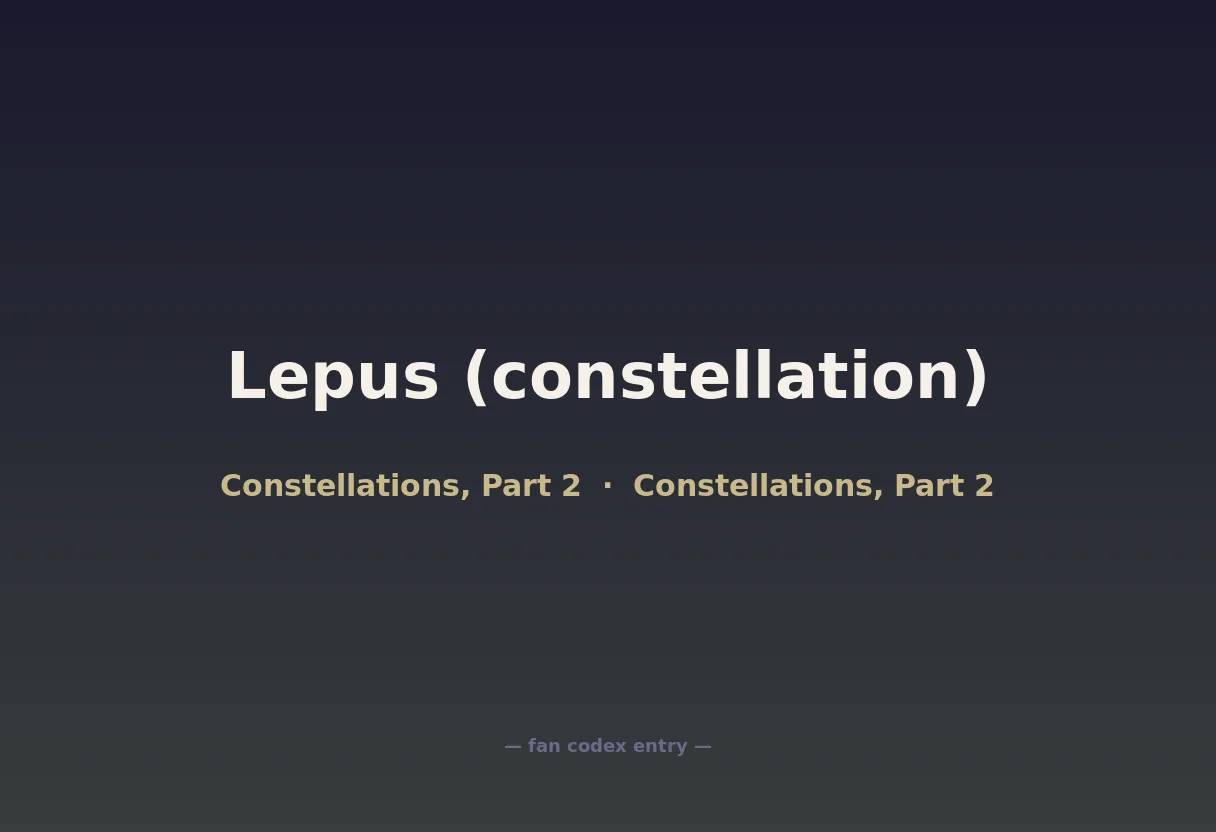 Lepus (constellation)