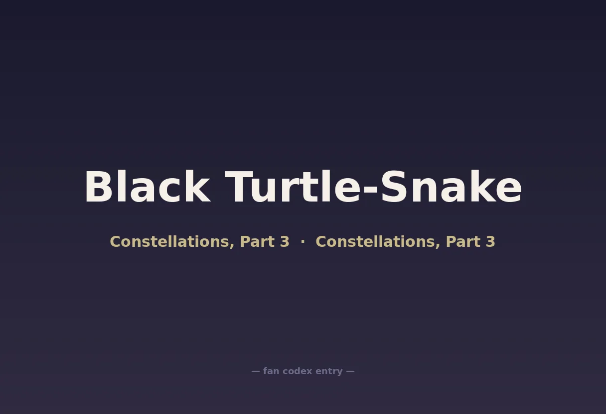 Black Turtle-Snake