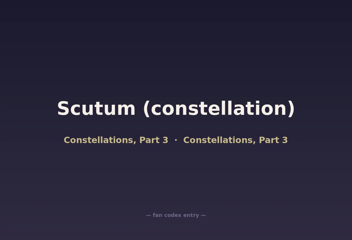 Scutum (constellation)