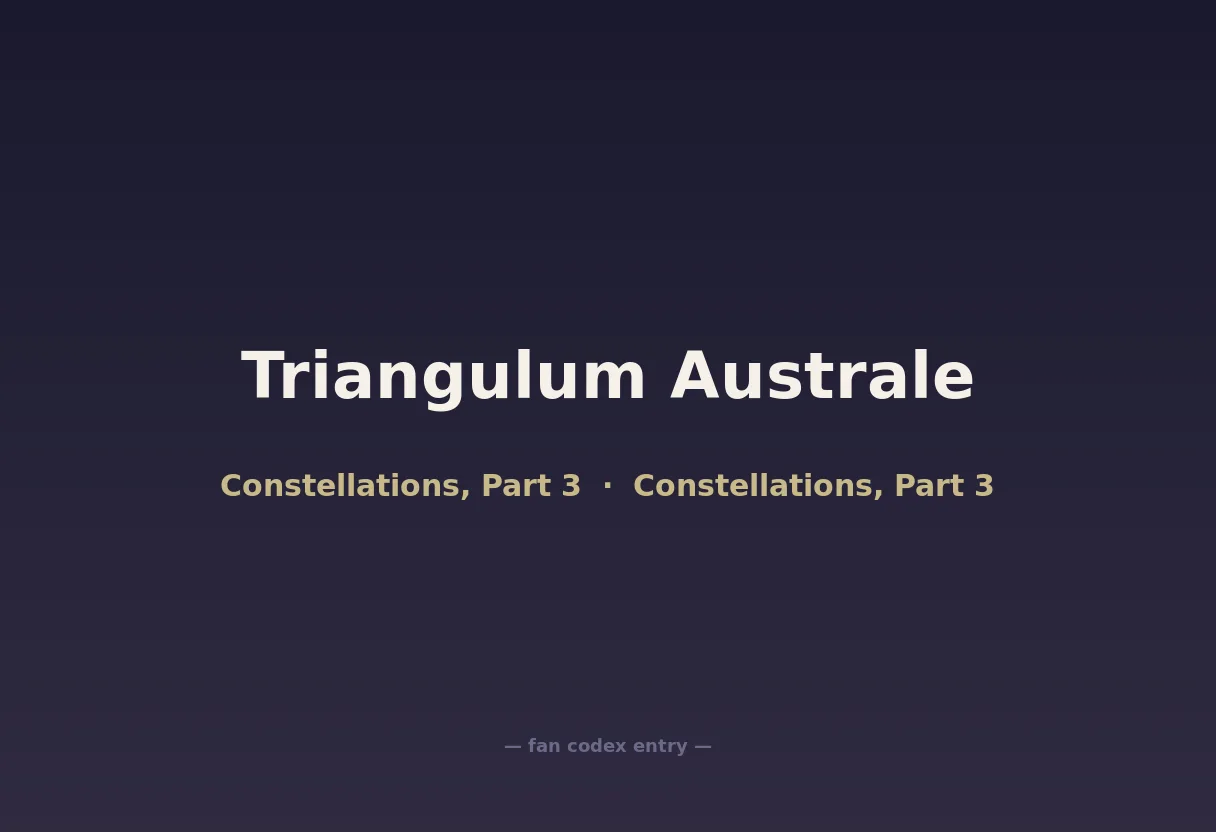 Triangulum Australe
