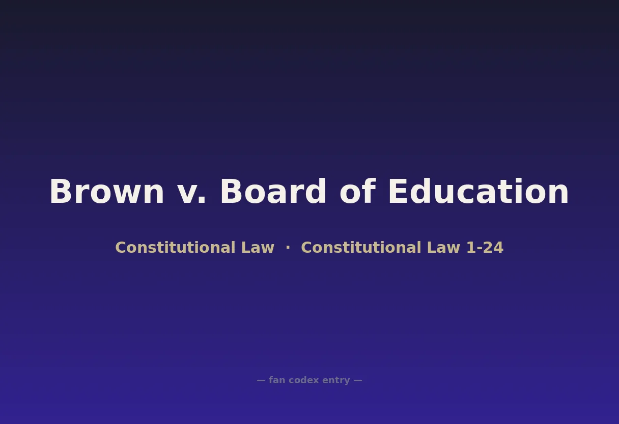 Brown v. Board of Education