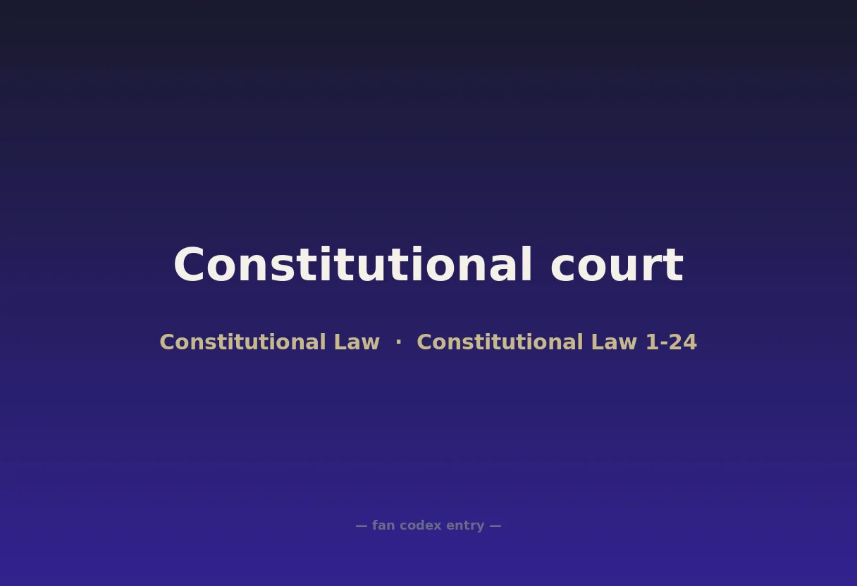 Constitutional court