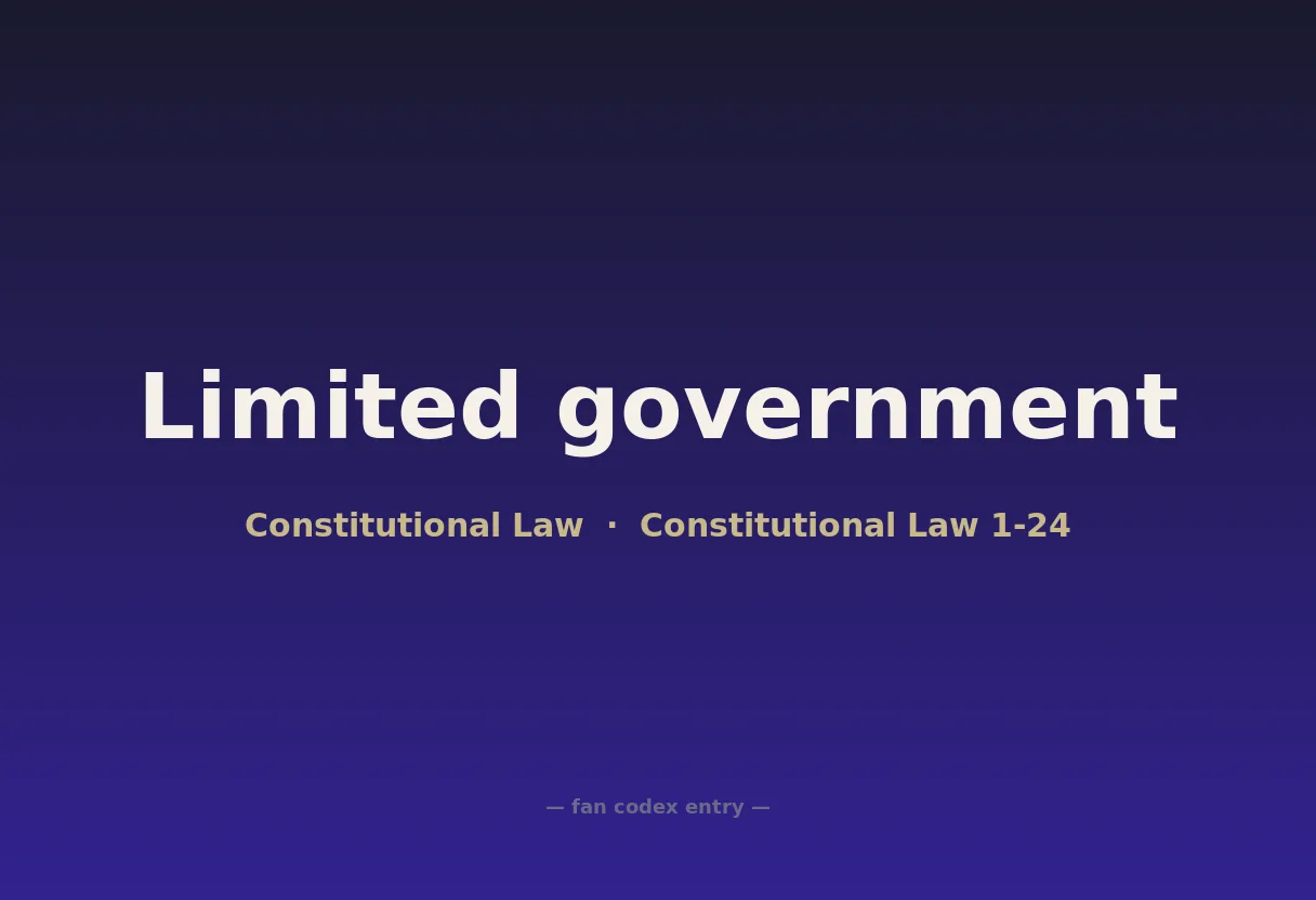 Limited government