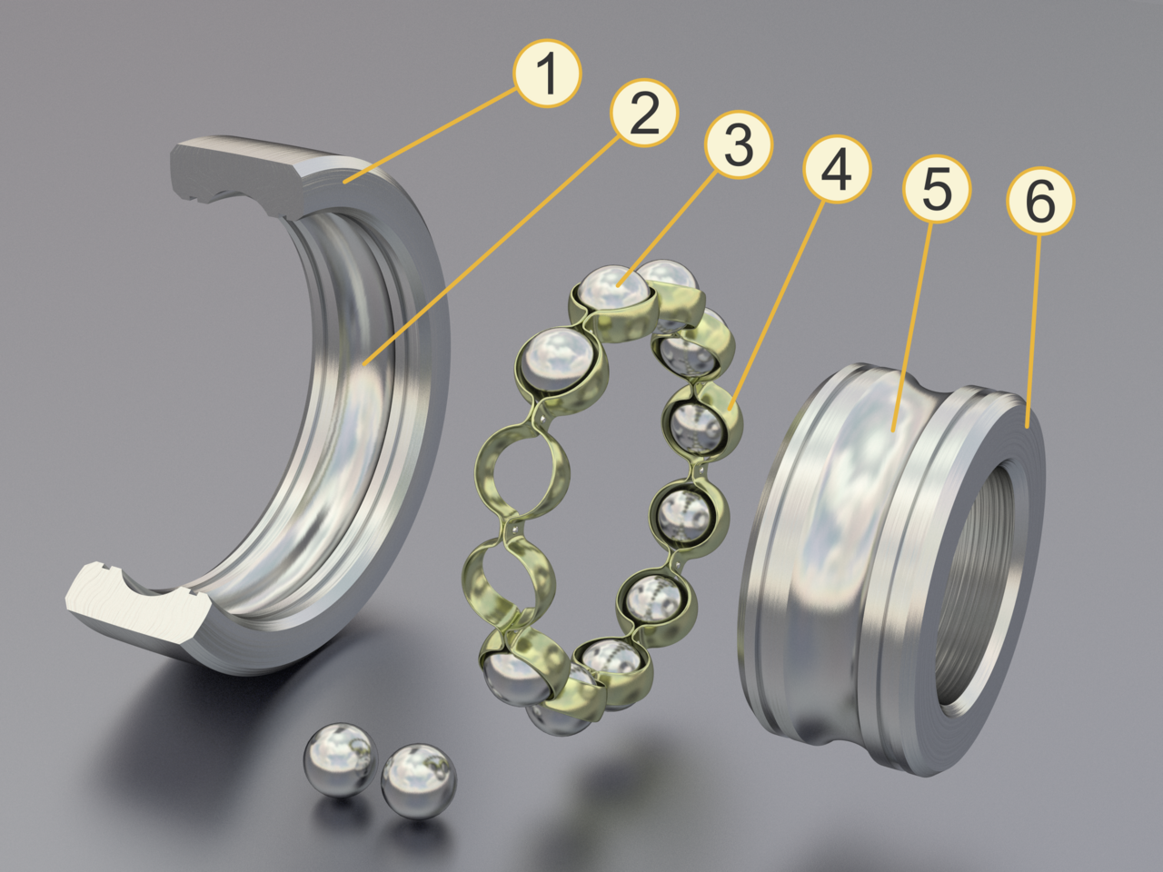 Ball bearing numbered