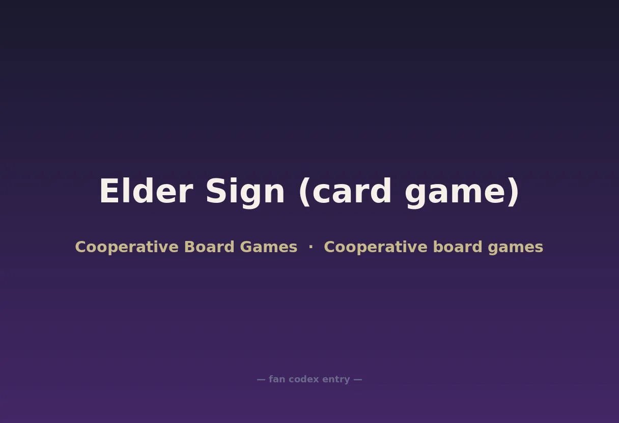 Elder Sign (card game)