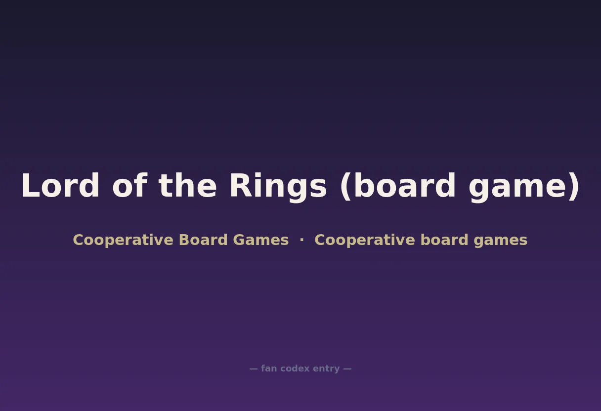 Lord of the Rings (board game)
