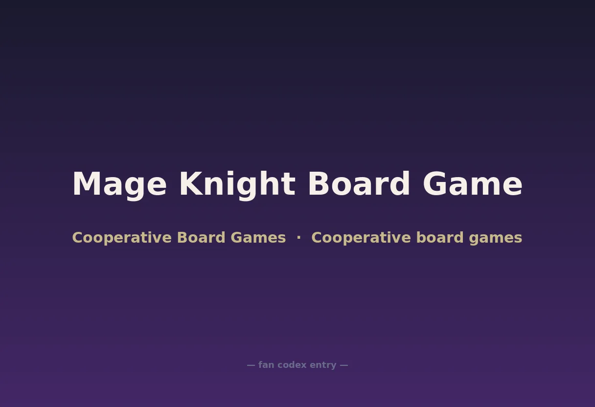 Mage Knight Board Game