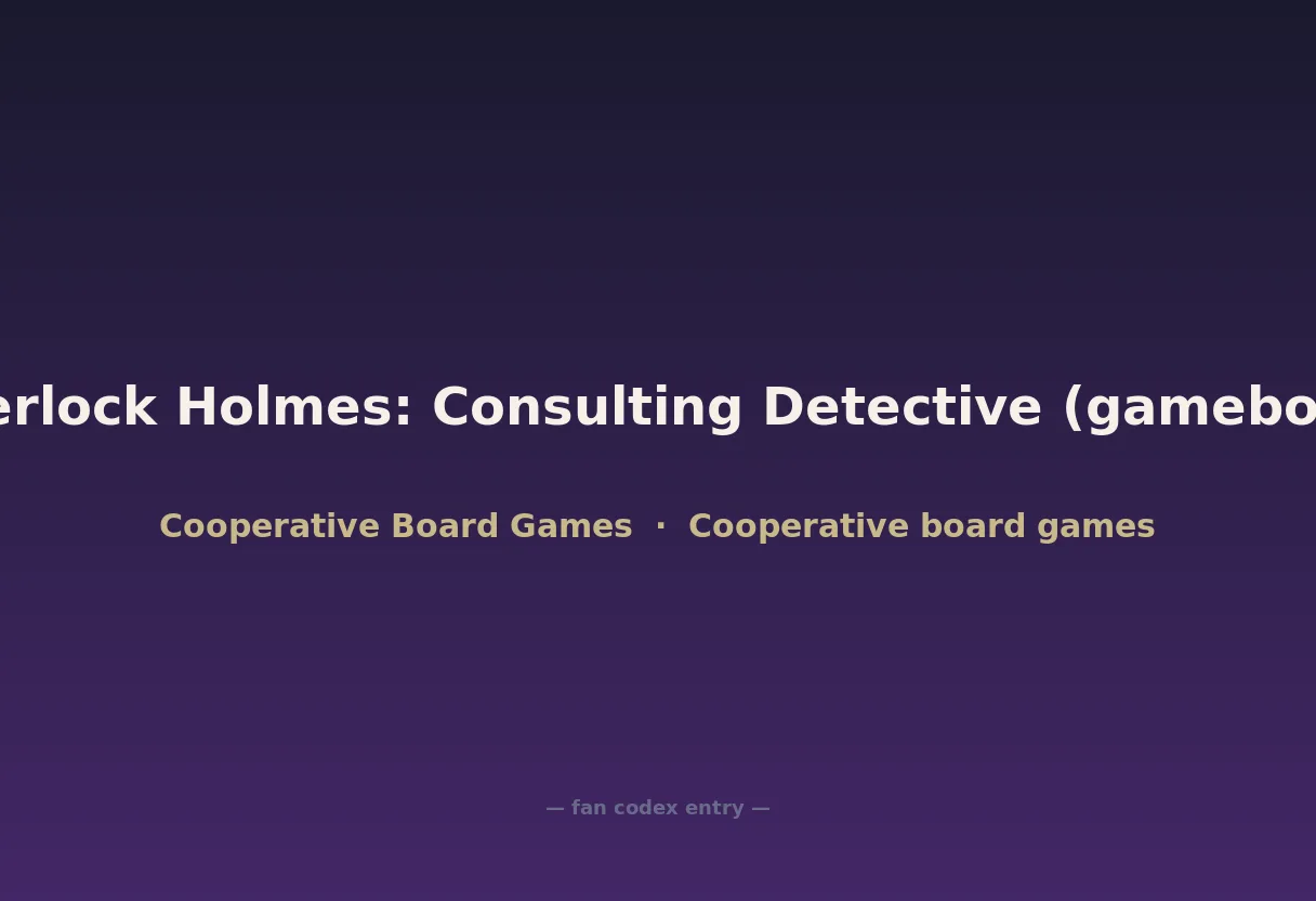 Sherlock Holmes: Consulting Detective (gamebook)