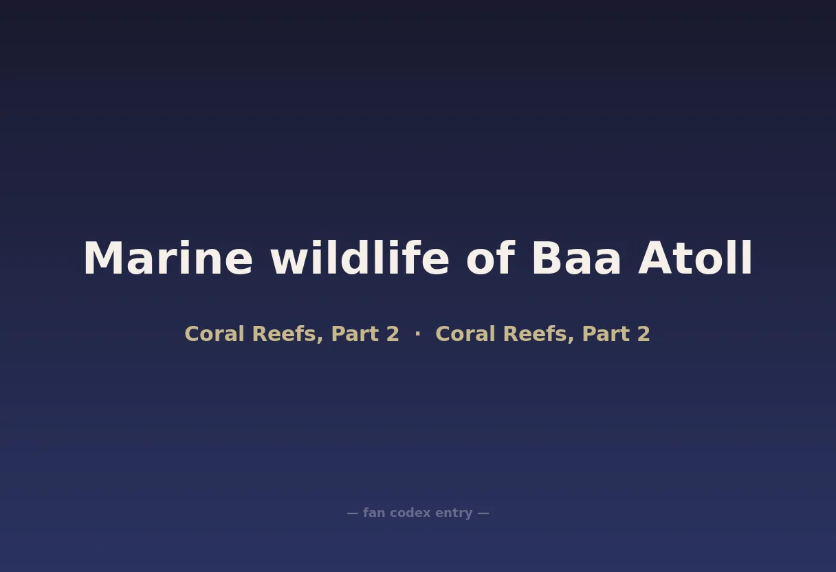 Marine wildlife of Baa Atoll