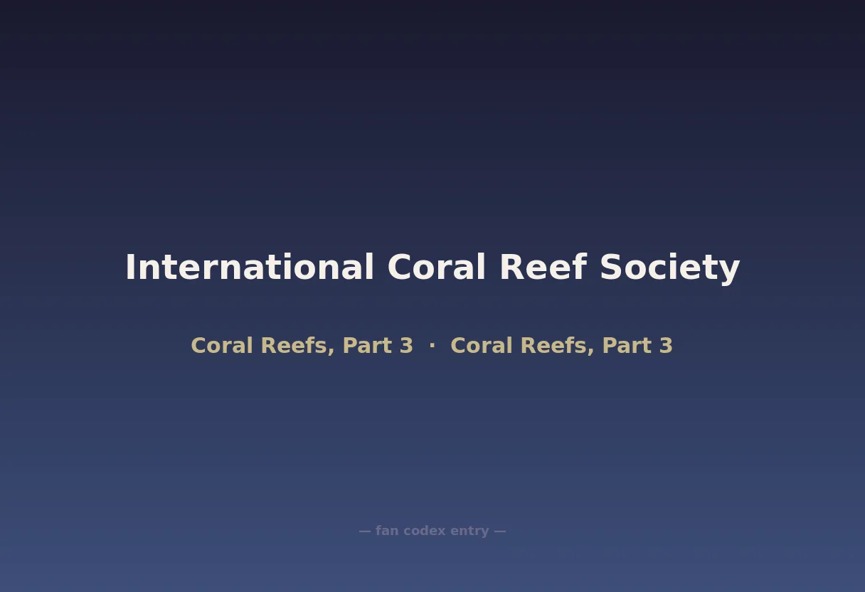 International Coral Reef Society