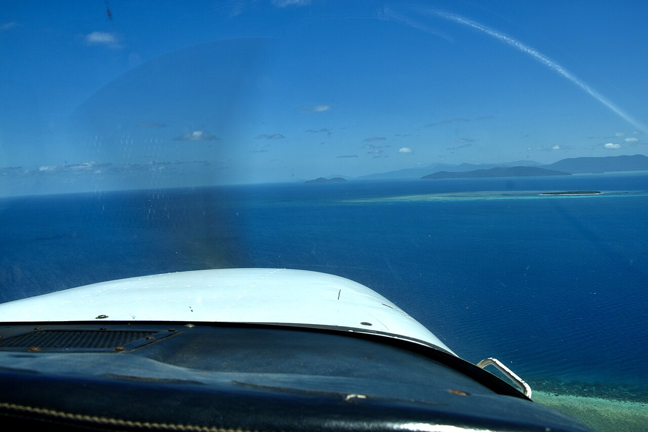 Aerial views of The Great Barrier Reef, Queensland (Ank Kumar)