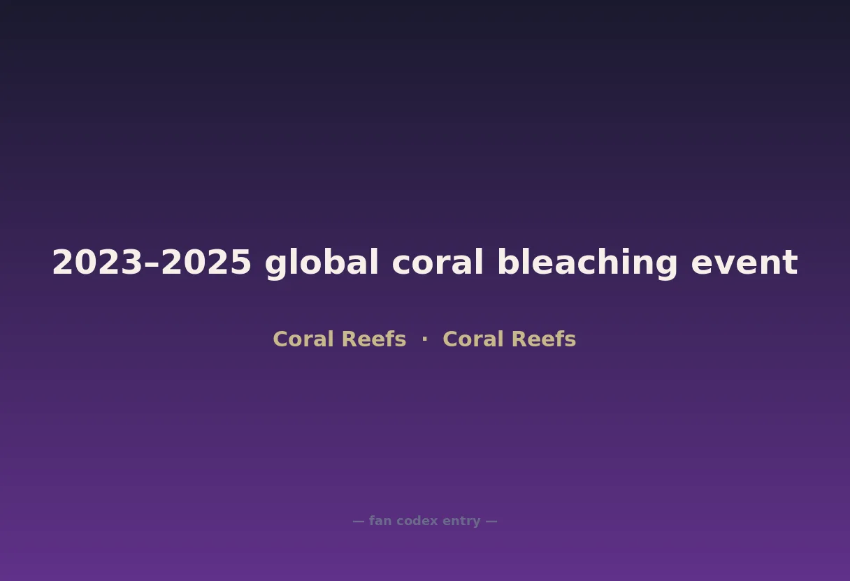 2023–2025 global coral bleaching event