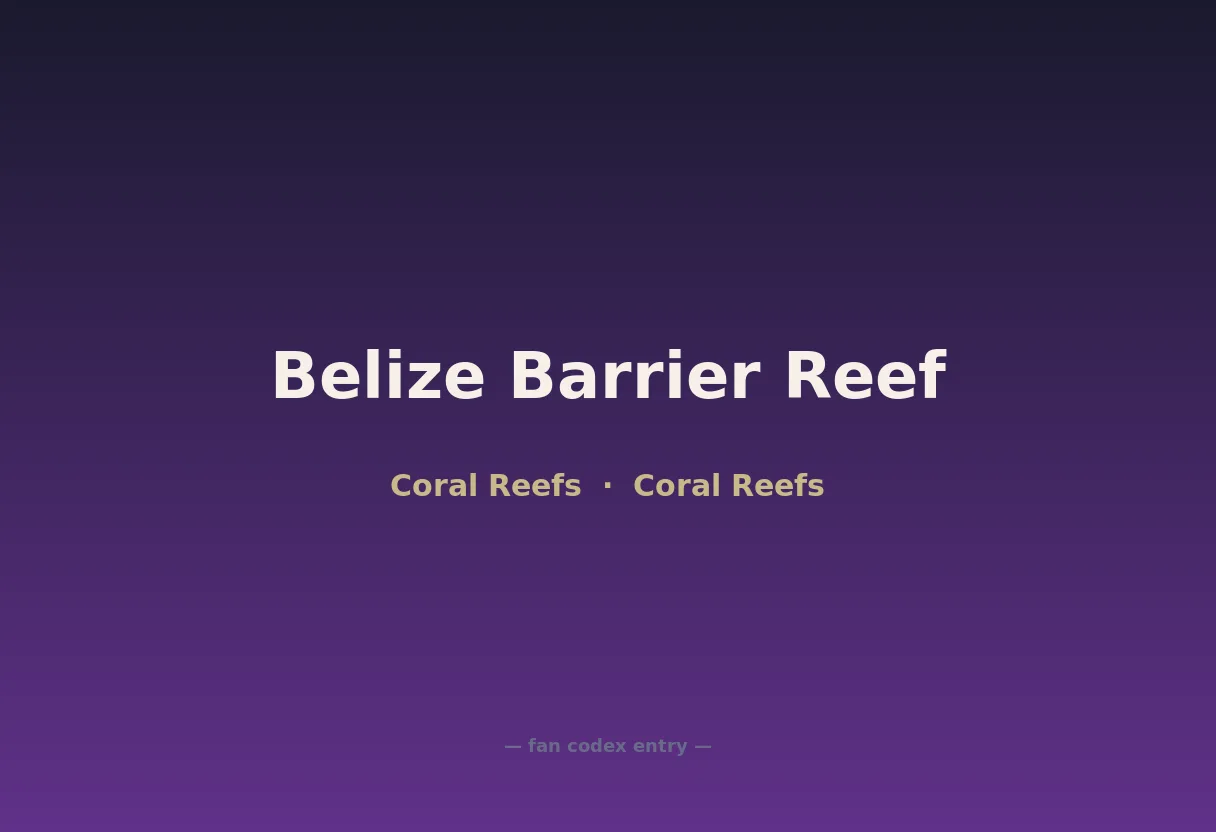 Belize Barrier Reef