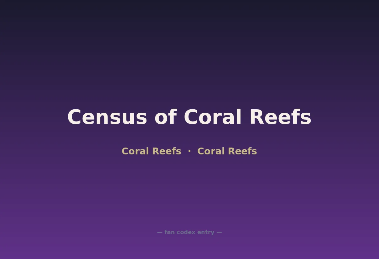 Census of Coral Reefs