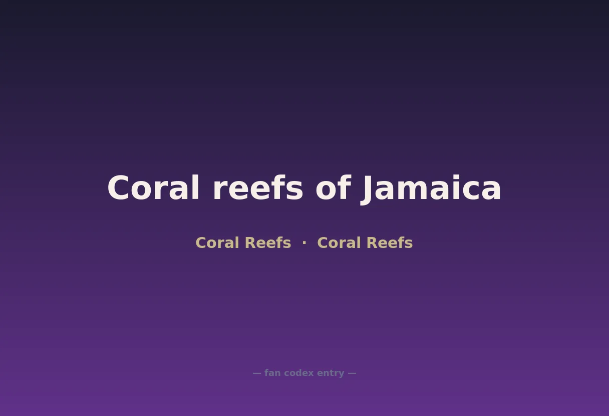 Coral reefs of Jamaica