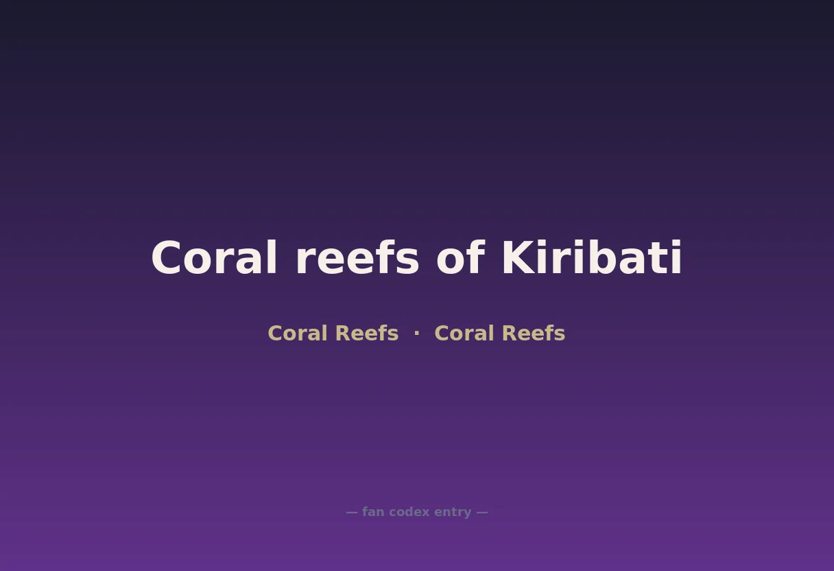 Coral reefs of Kiribati