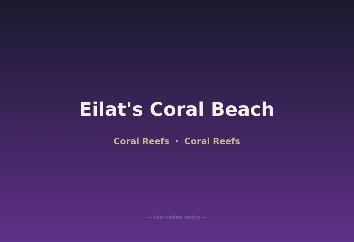 Eilat's Coral Beach