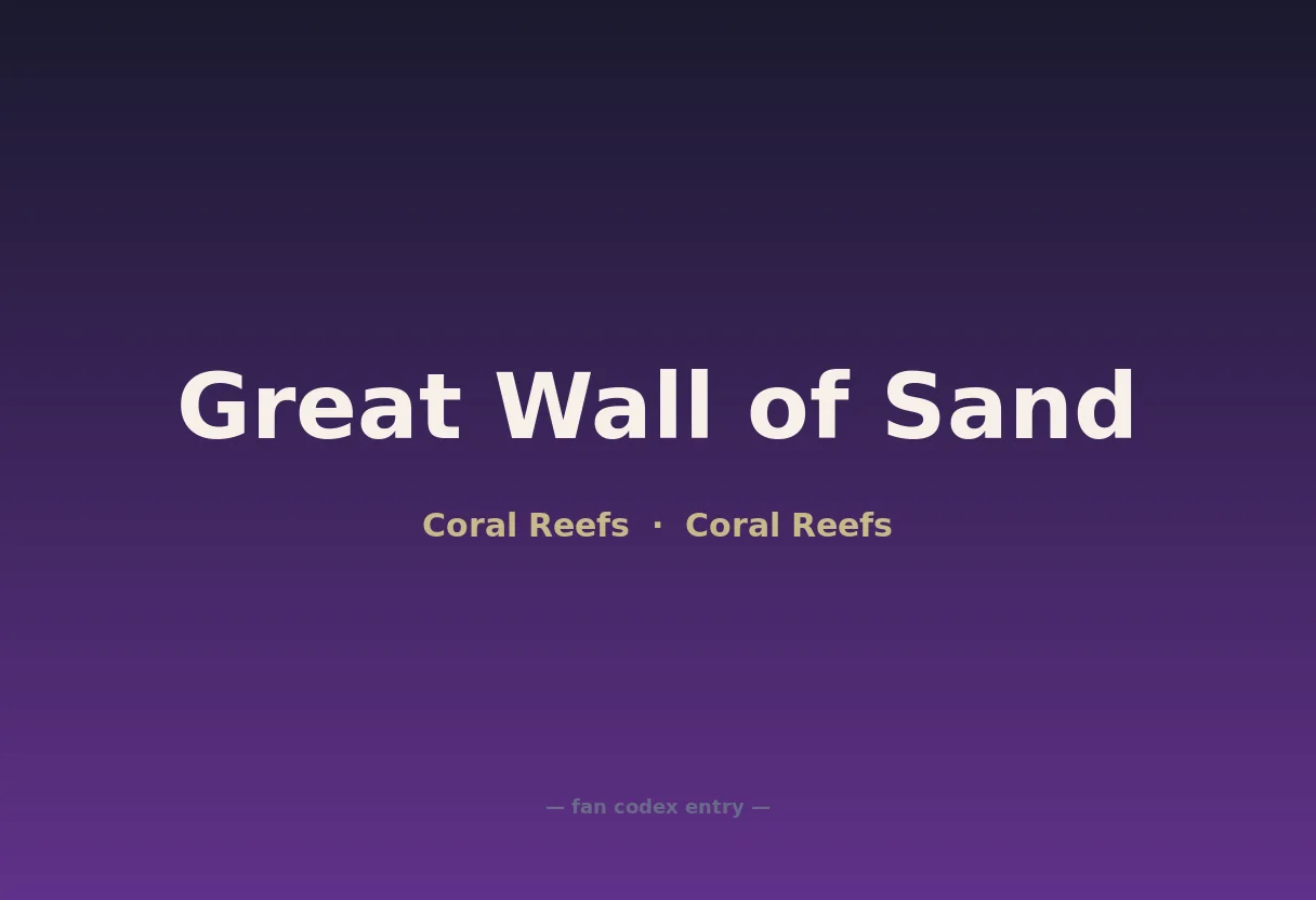 Great Wall of Sand
